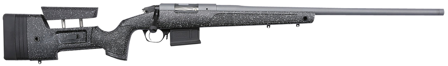 Bergara Rifles BPR20308MC Premier HMR Pro 308 Win 5+1 20 Threaded Barrel, Tactical Gray Cerakote, Black with Gray Fleck Stock