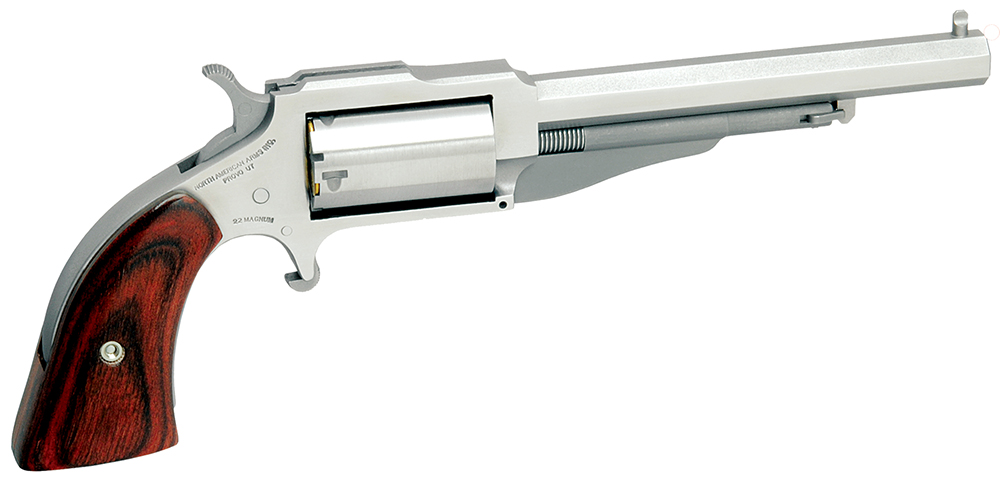 North American Arms The Earl 22 WMR 4 in Stainless 5 Shot Single Action - NAA - 22 Magnum
