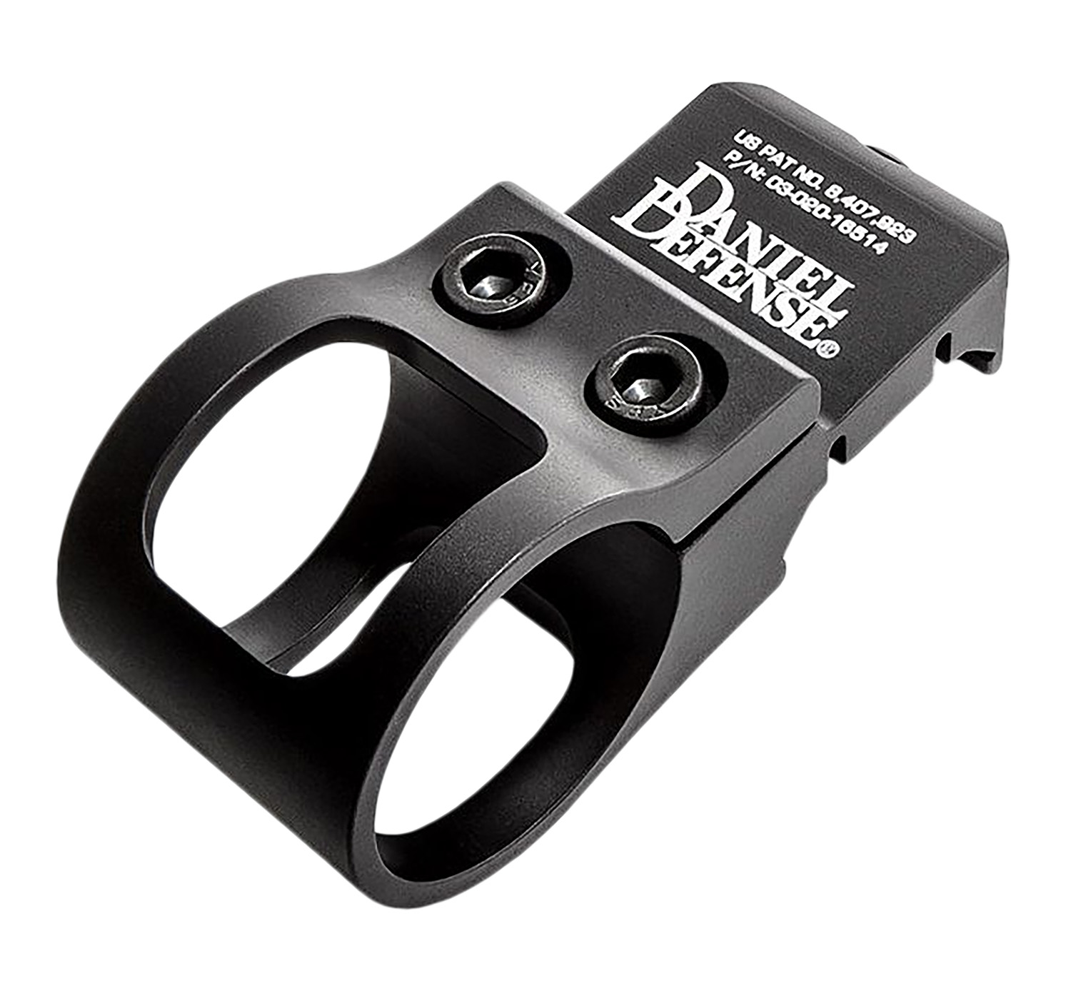Daniel Defense 0302016514 Offset Flashlight Mount with 1 Diameter Aluminum Black Hard Coat Anodized