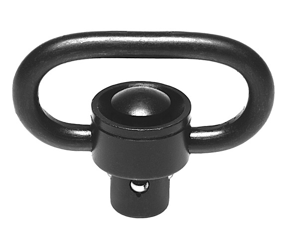 Troy Ind SMOUSSQ00BT00 SSQD Swivel 1 Push Button Black Stainless Steel