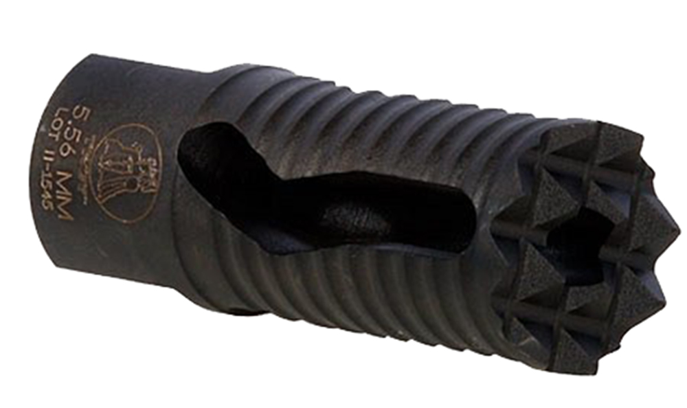 Troy Ind SBRAMED05BT00 Medieval Muzzle Brake Black Steel with 1/2-28 tpi Threads & 2.25 OAL for 5.56x45mm NATO AR-Platform
