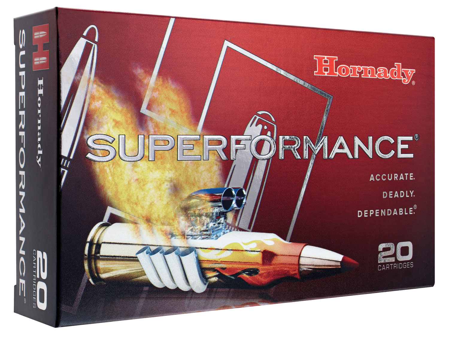 Hornady 81496 Superformance  6.5Creedmoor 129gr Super Shock Tip 20 Per Box/10 Case