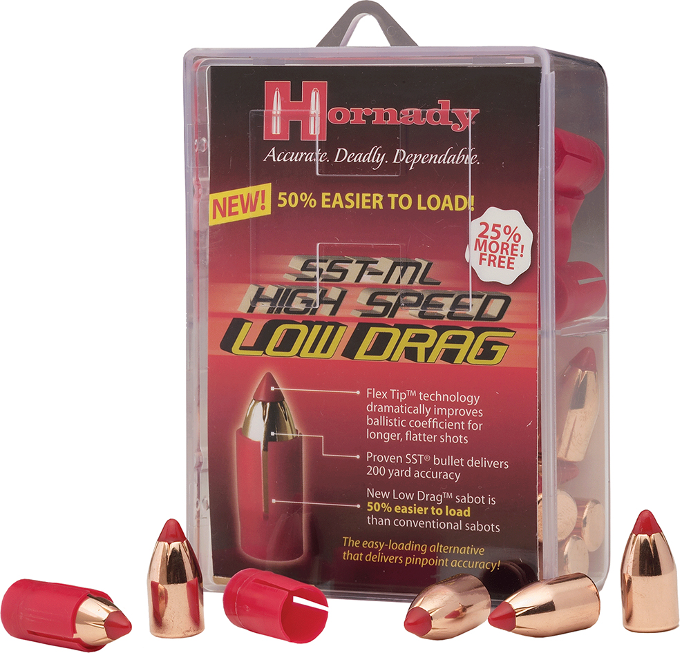 Hornady Muzzleloading Sabots with Bullets 50 Cal. 250 gr. Monoflex Low D...