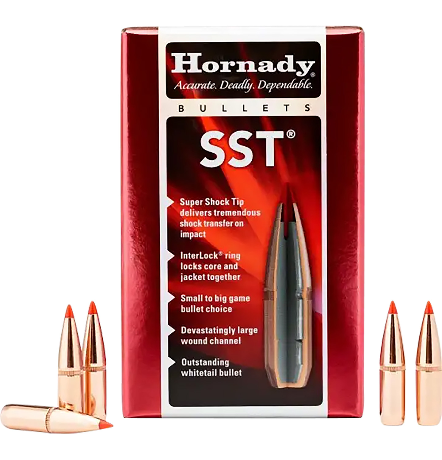 Hornady 28202 7mm .284 139gr SST Hunting Super Shock Tip Ammo - 100 Rounds