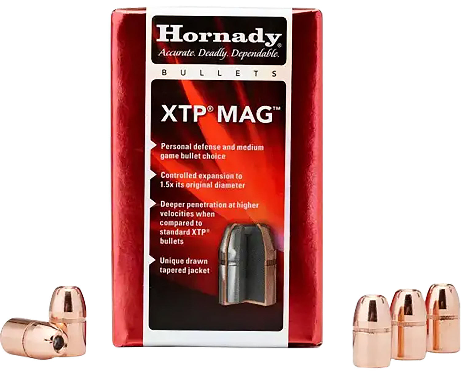 Hornady 45 Caliber Bullets (.452) 240 Grains XTP/MAG (Per 100) 45220