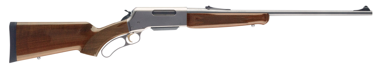 Browning 034018111 BLR Lightweight 243 Win 4+1 20" Matte Stainless/ 20" Button-Rifled Barrel, Matte Nickel Aluminum Receiver, Gloss Black Walnut/ Fixed Pistol Grip Stock, Right Hand