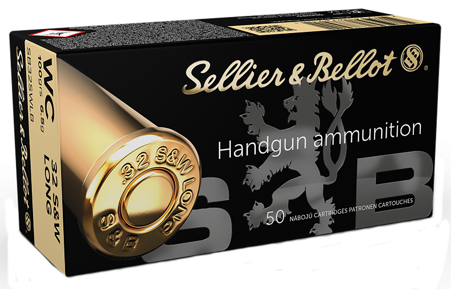 Sellier & Bellot SB32SWLB Handgun  32S&WLong 100gr Wadcutter 50 Per Box/20 Case
