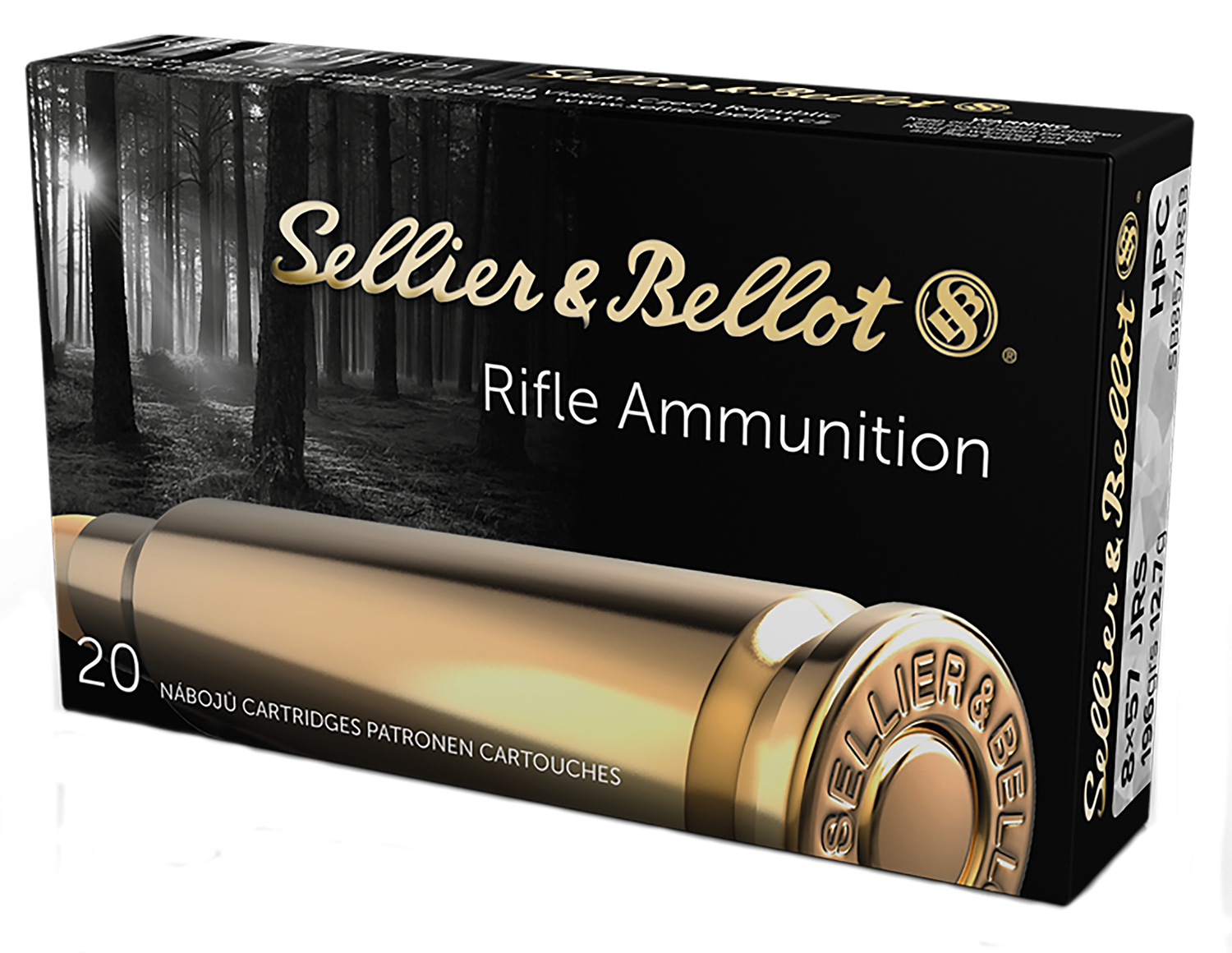 Sellier & Bellot SB857JRSB 8mm Mauser 196gr HP Capped 20/Box