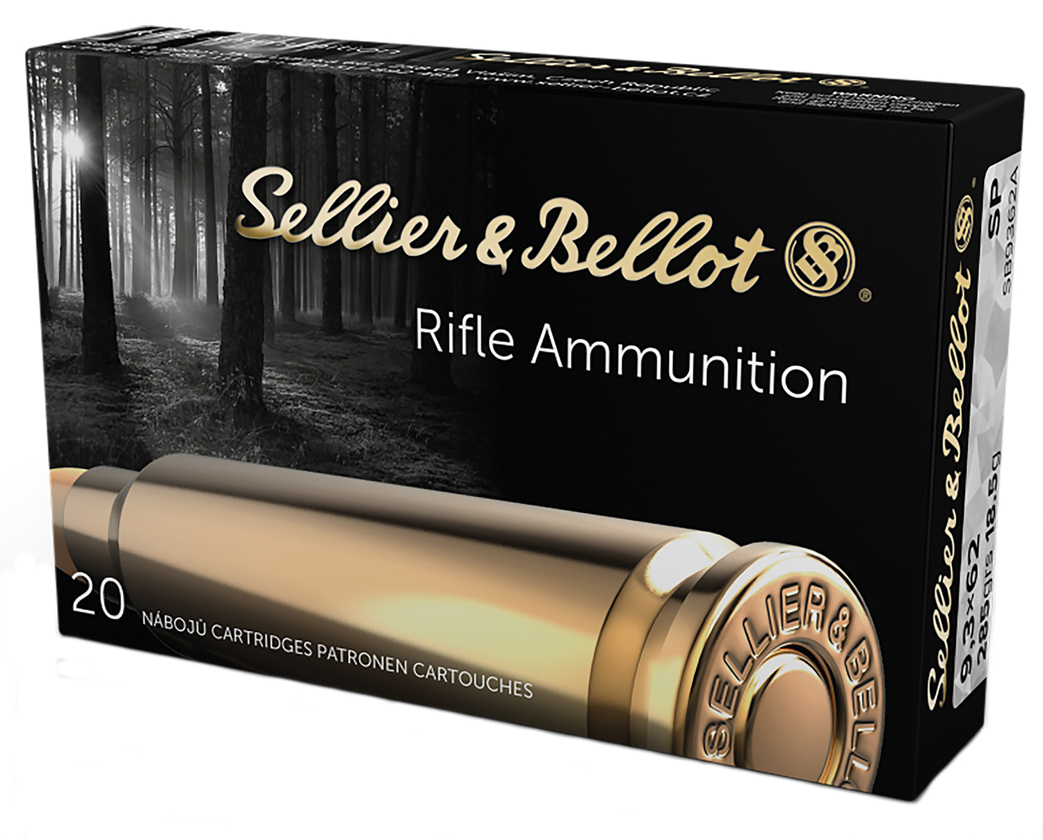 Sellier & Bellot SB9362A 9.3x62mm Mauser 286gr Soft Point 20 Rounds