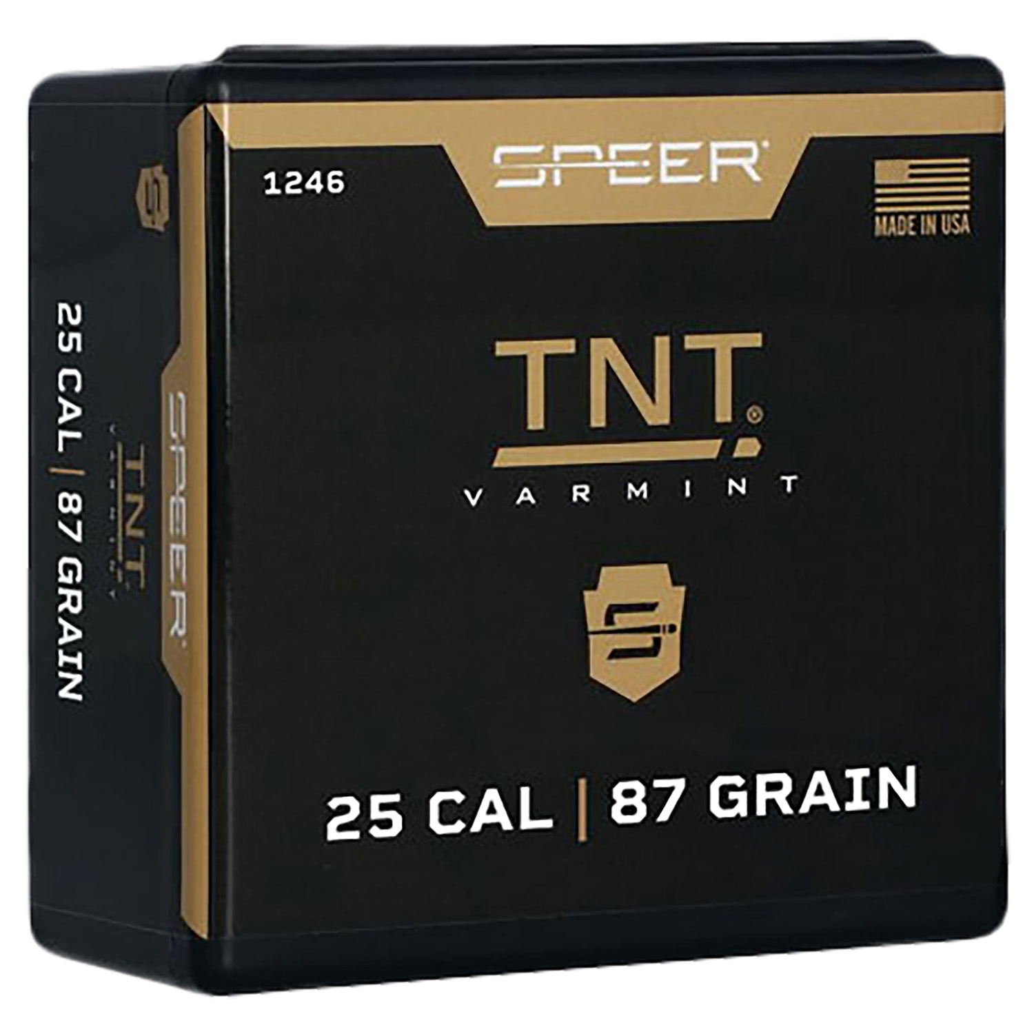 Speer 1246 TNT 25 Cal 87gr Jacketed Hollow Point Bullets 100/Box