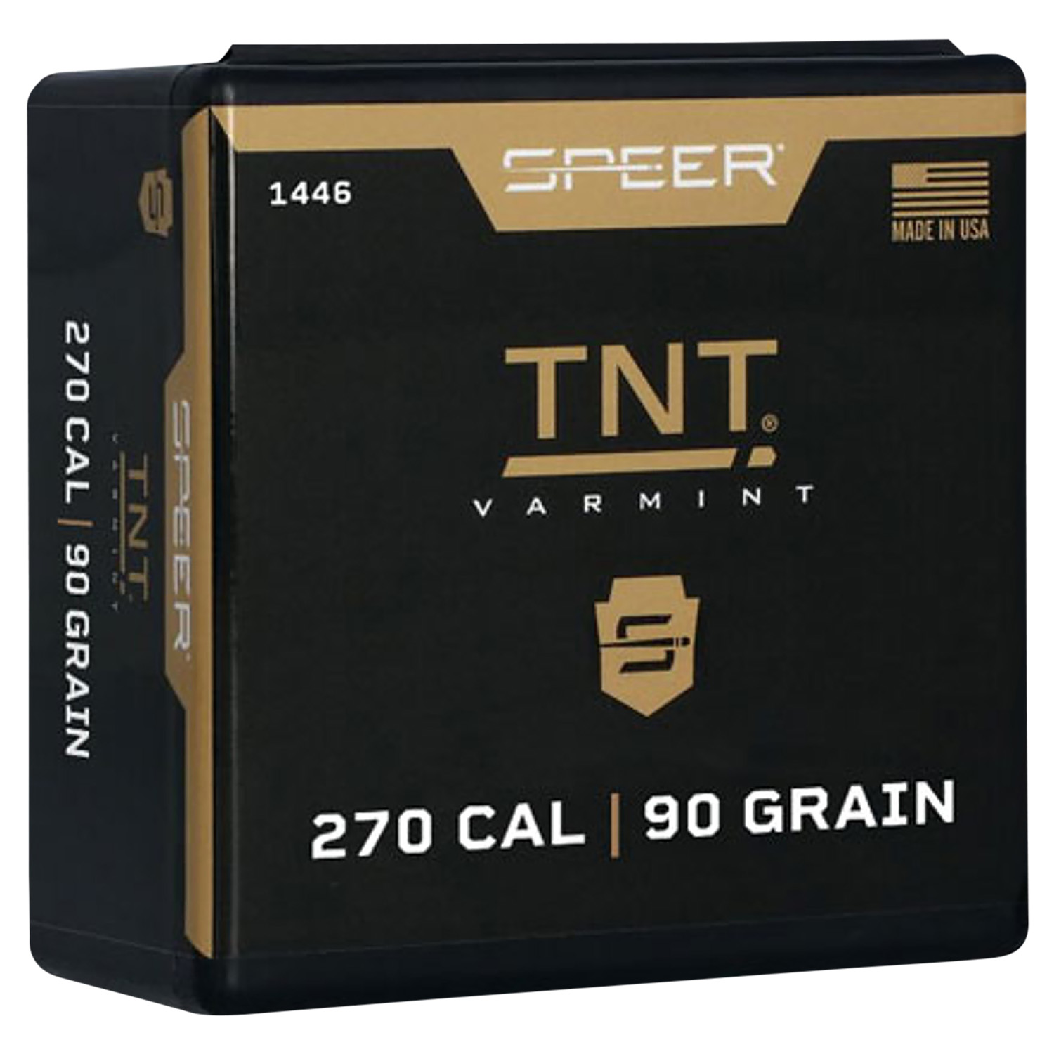 Speer 1446 TNT .270 Caliber .277 90GR Hollow Point Bullets 100 Count