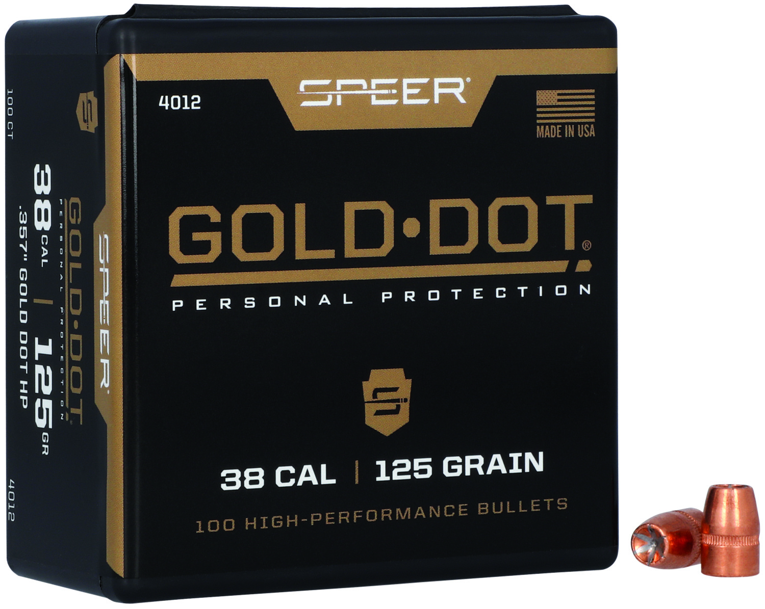 SPEER 4012      BULL .357 125 GDHP           100/5