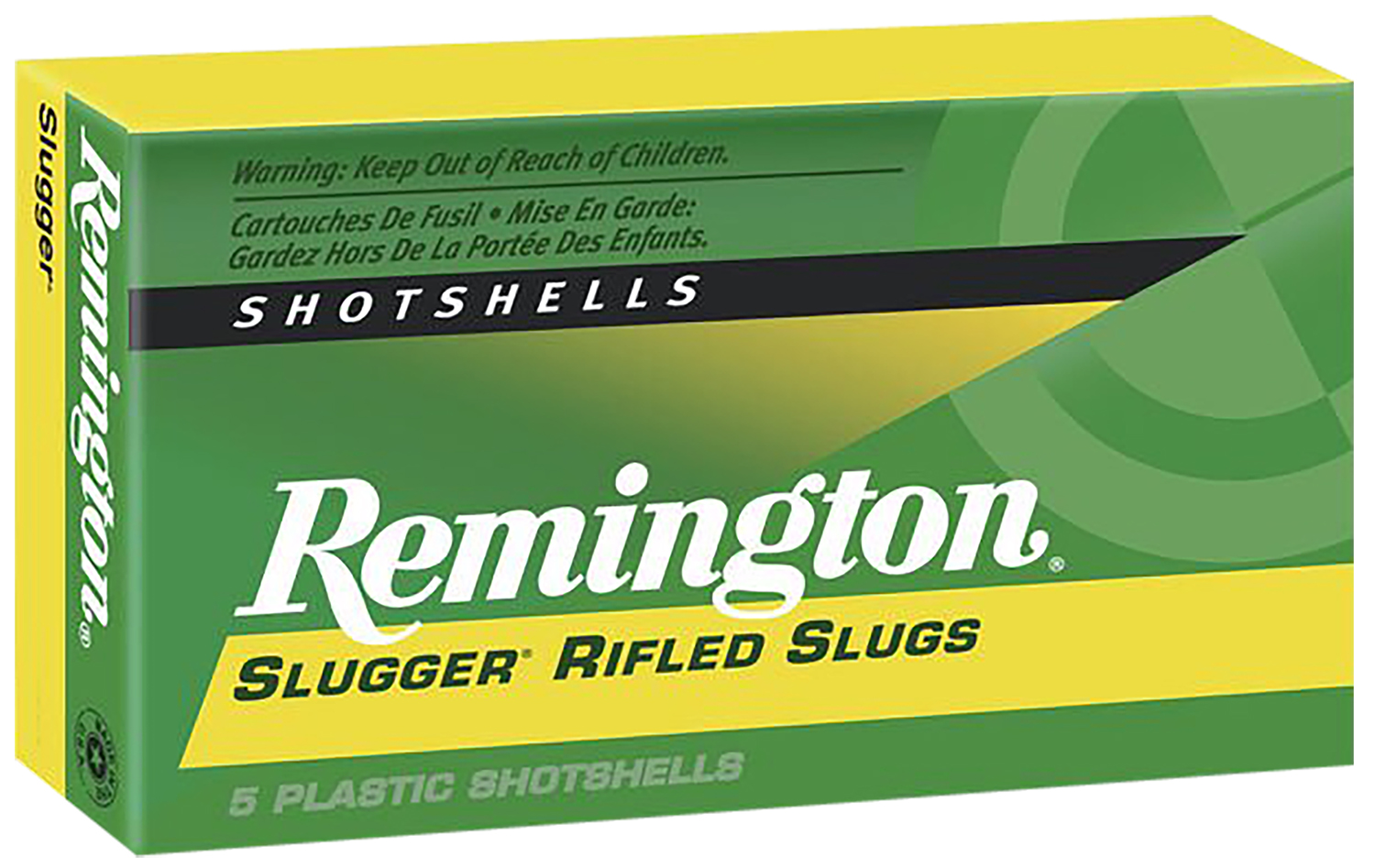 Remington Ammunition 20302 Slugger  12 Gauge 2.75 1 oz Rifled Slug Shot 5 Per Box/ 50 Cs
