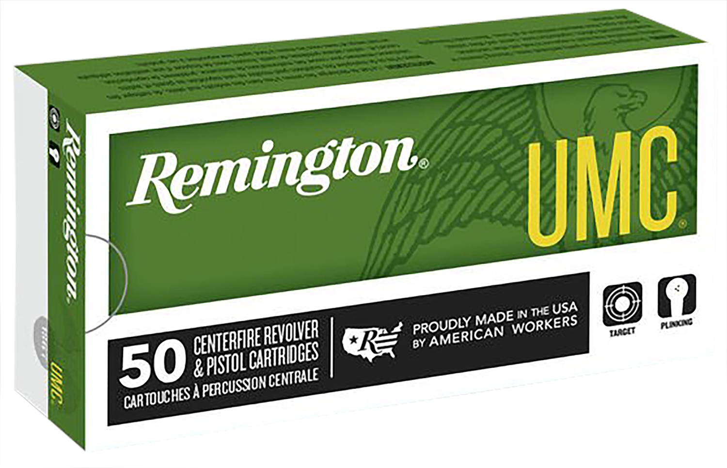 Remington Ammunition 23724 UMC  38Special 158gr Lead Round Nose 50 Per Box/10 Case