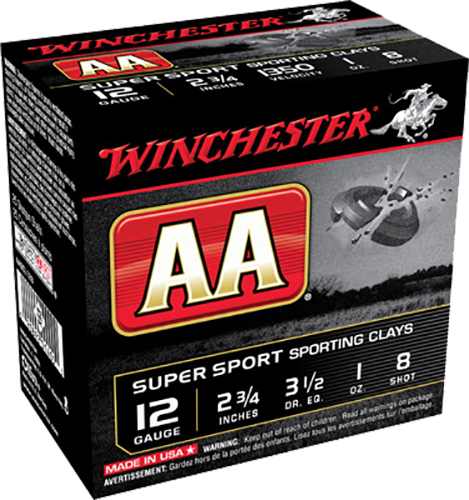 Winchester Ammo AASCL128 AA Super Sport Sporting Clay 12 Gauge 2.75" 1...-img-0