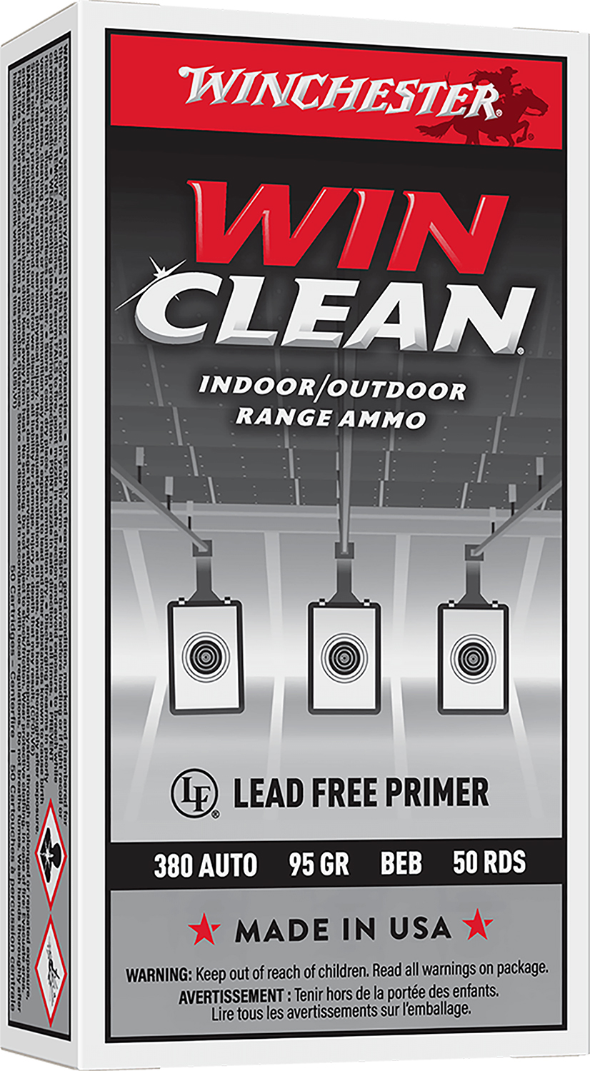 Winchester Winclean .380 ACP 95 gr Brass Enclosed Base Ammo