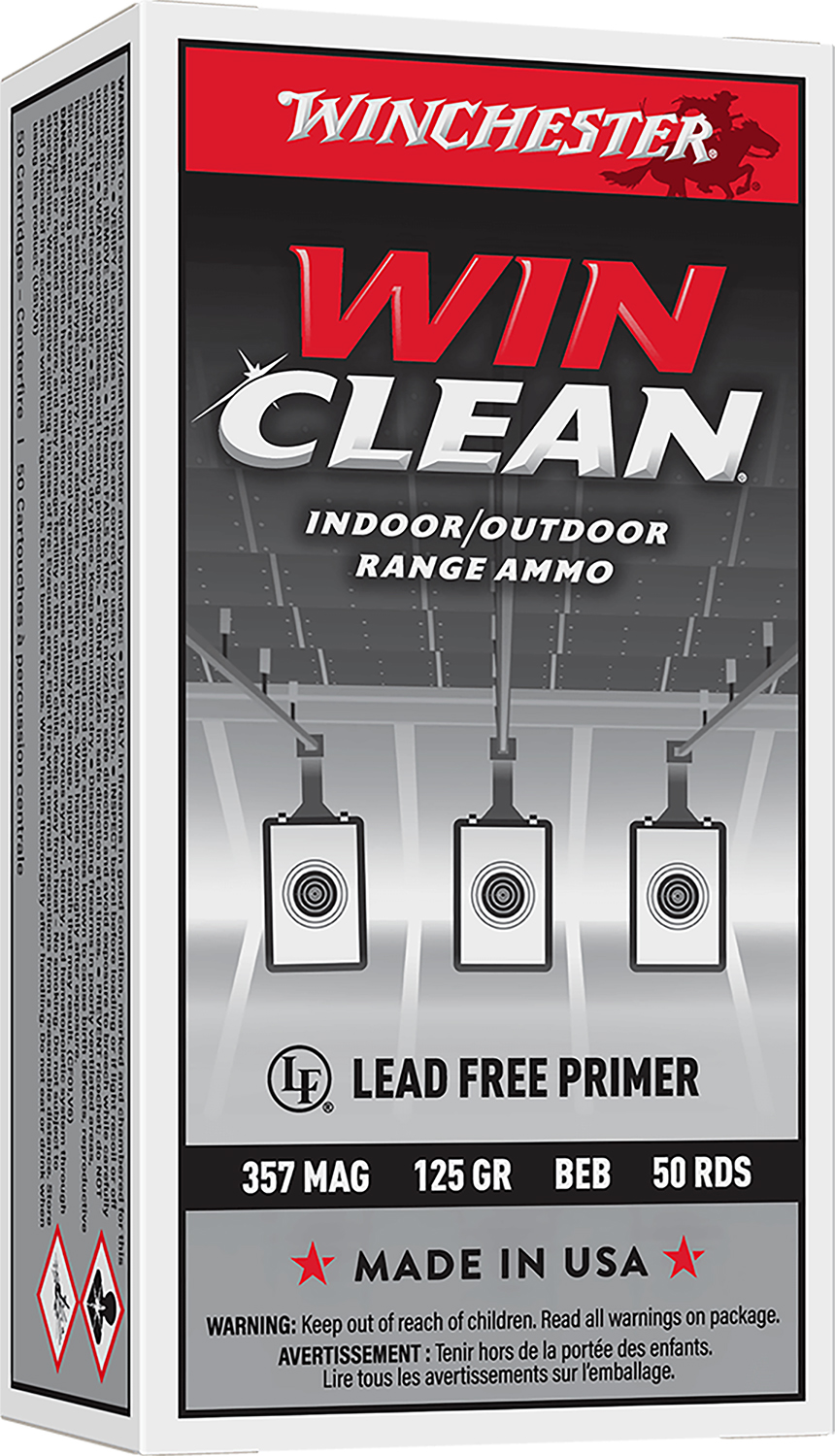 Winchester Ammo WC3571 Super X Target 357 Mag 125 gr Winclean Brass Enclosed Base 50 Per Box/ 10 Cs - Winchester - WINCLEAN BRASS ENCLOSED BASE