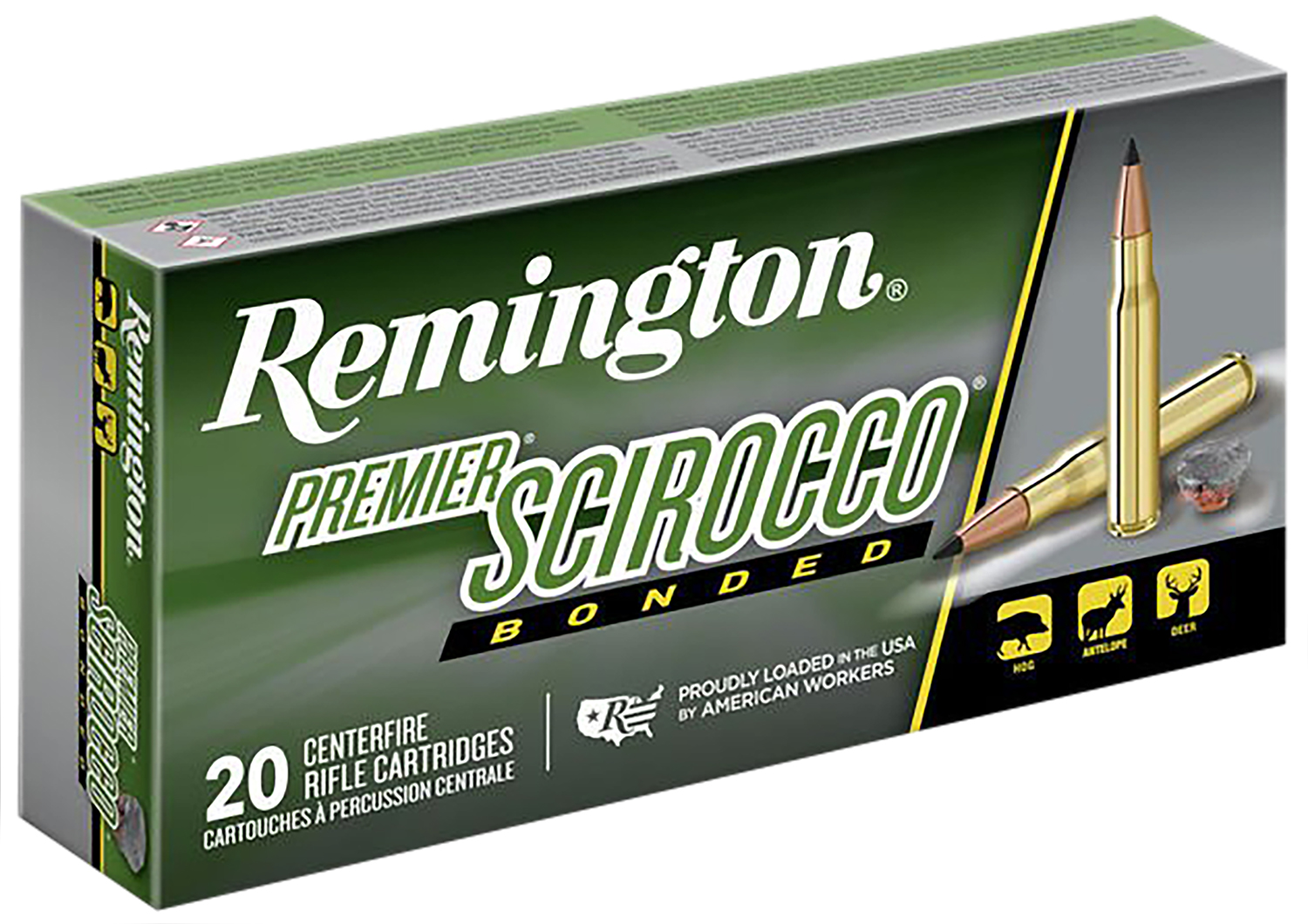 Remington Ammunition 29330 Premier Scirocco Bonded 300WinMag 180gr Swift Scirocco Bonded 20 Per Box/10 Case