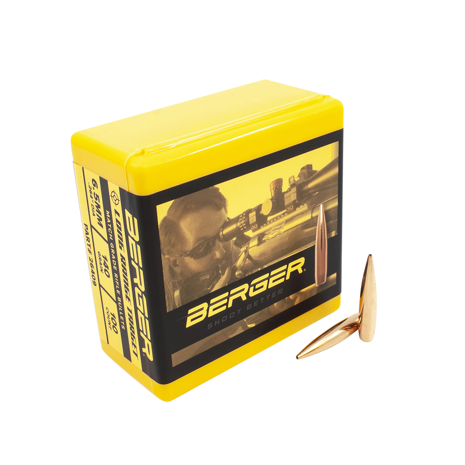 Berger Bullets 26409 Target Match Grade 6.5Creedmoor 140gr Tangent Long... - Berger Bullets - 264 Caliber