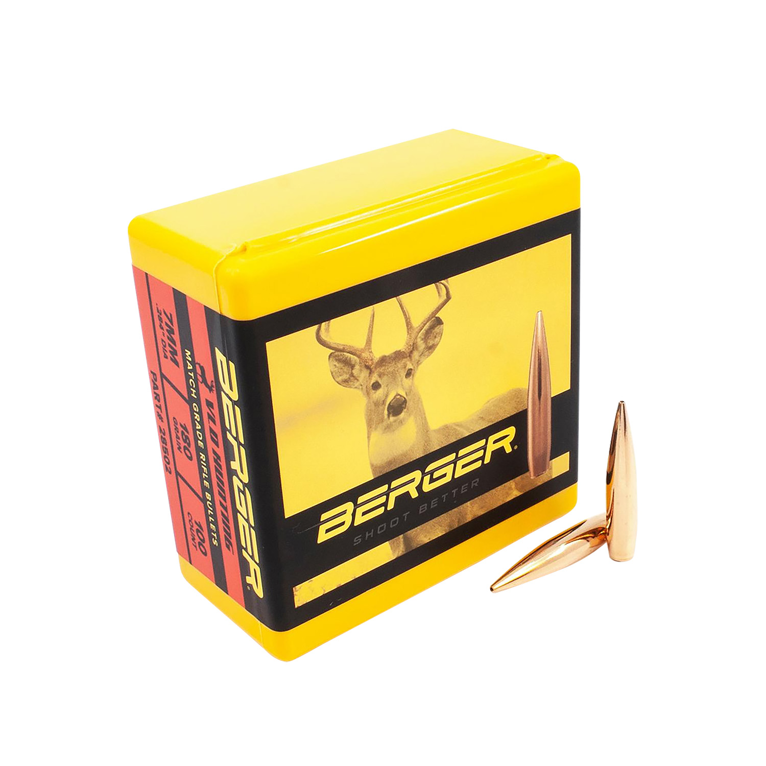 Berger Bullets 28502 VLD Hunting Long Range 7mm .284 180 gr Secant