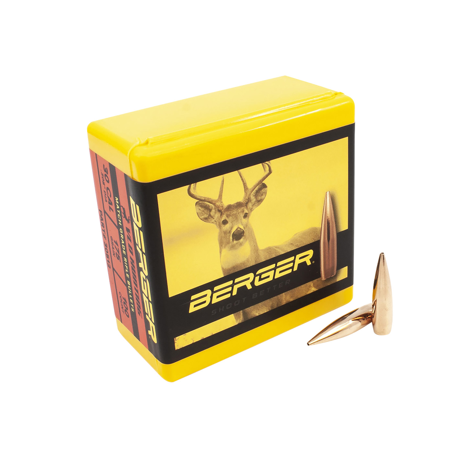 Berger 30512 VLD Hunting Bullets 30 Cal 175gr 100/Box