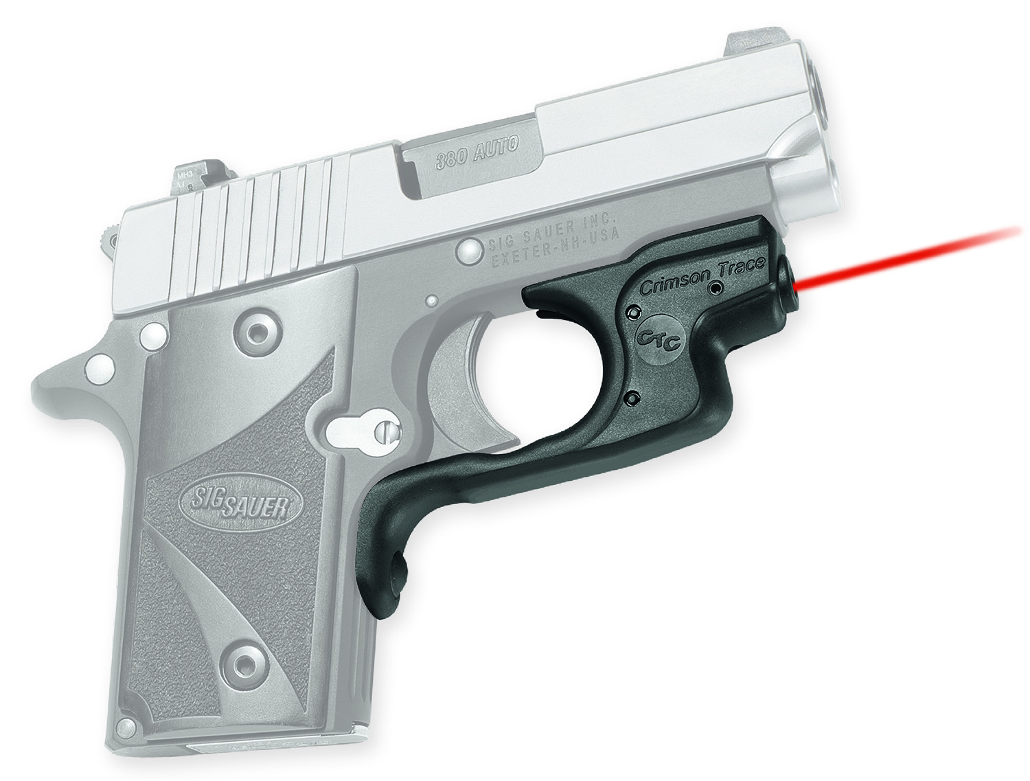 Crimson Trace 0170701 LG-492 Laserguard Black Red Laser Sig Sauer P238 ... - CRIMSON TRACE CORPORATION - 0.50" AT 50 FT