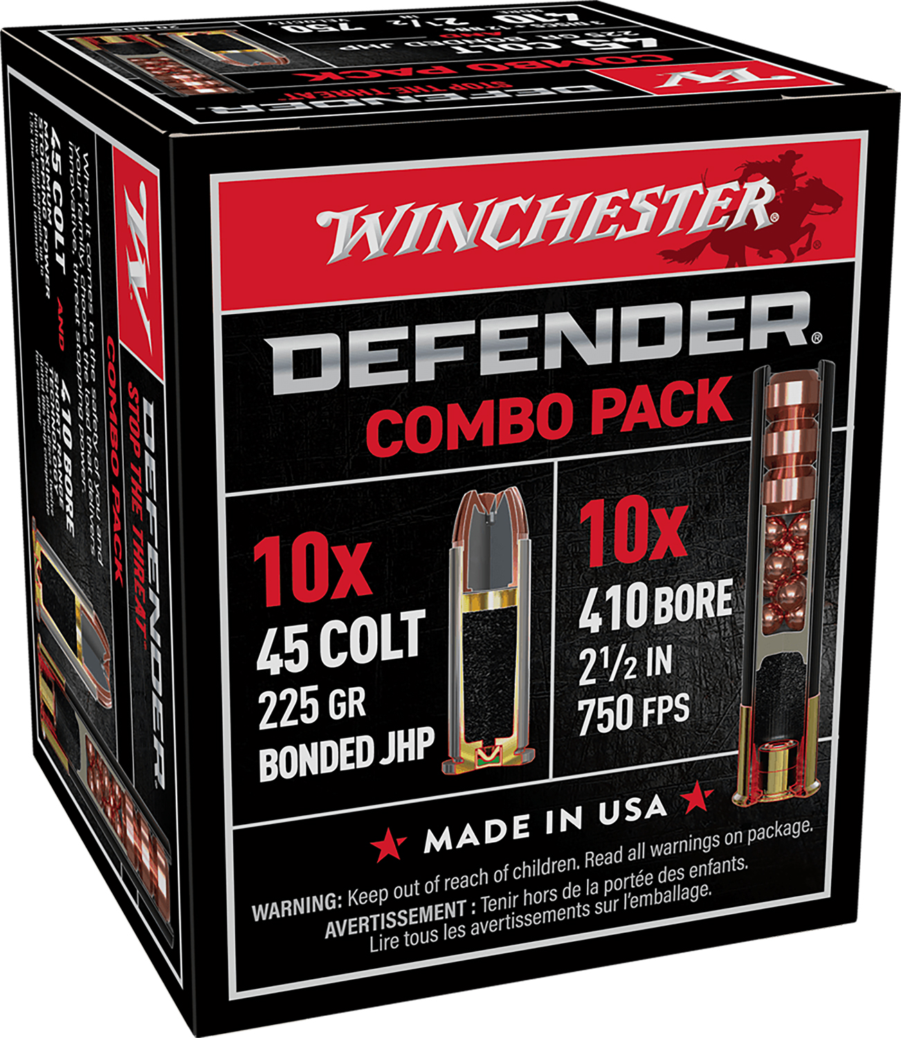Winchester Ammo S41045PD PDX1 Defender Combo 410Gauge 2.50