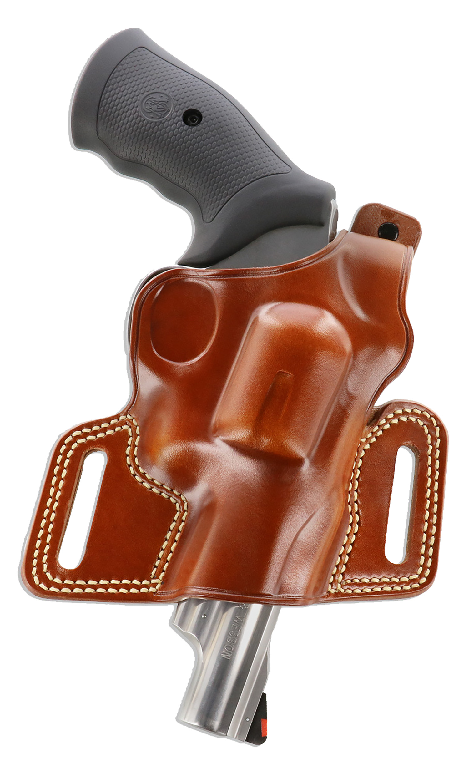 Galco SIL104 Tan Leather OWB Holster for Ruger GP100 & S&W L Frame