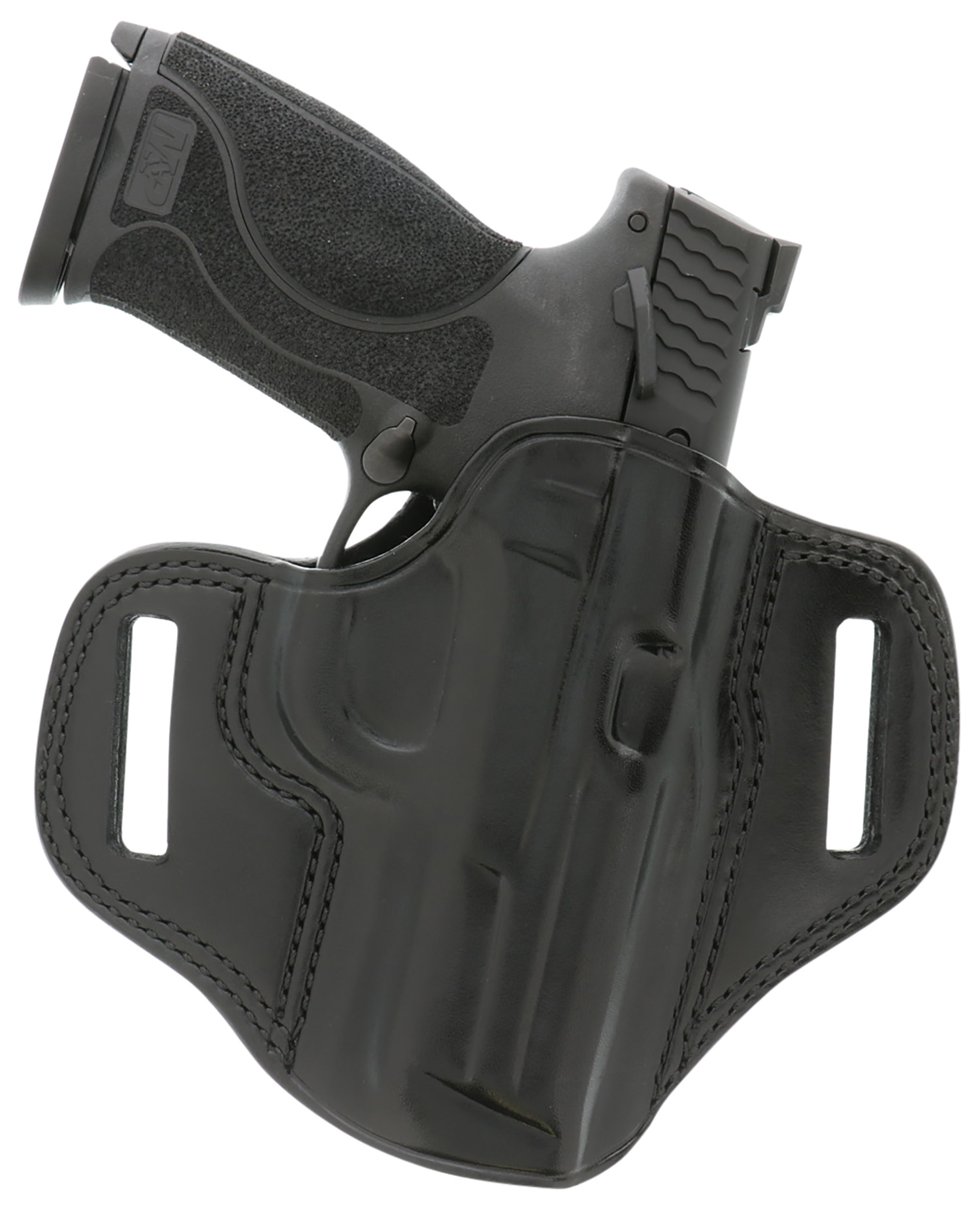 Galco CM224B Combat Master Black Leather Holster for Glock/Ruger 1.75" Belt