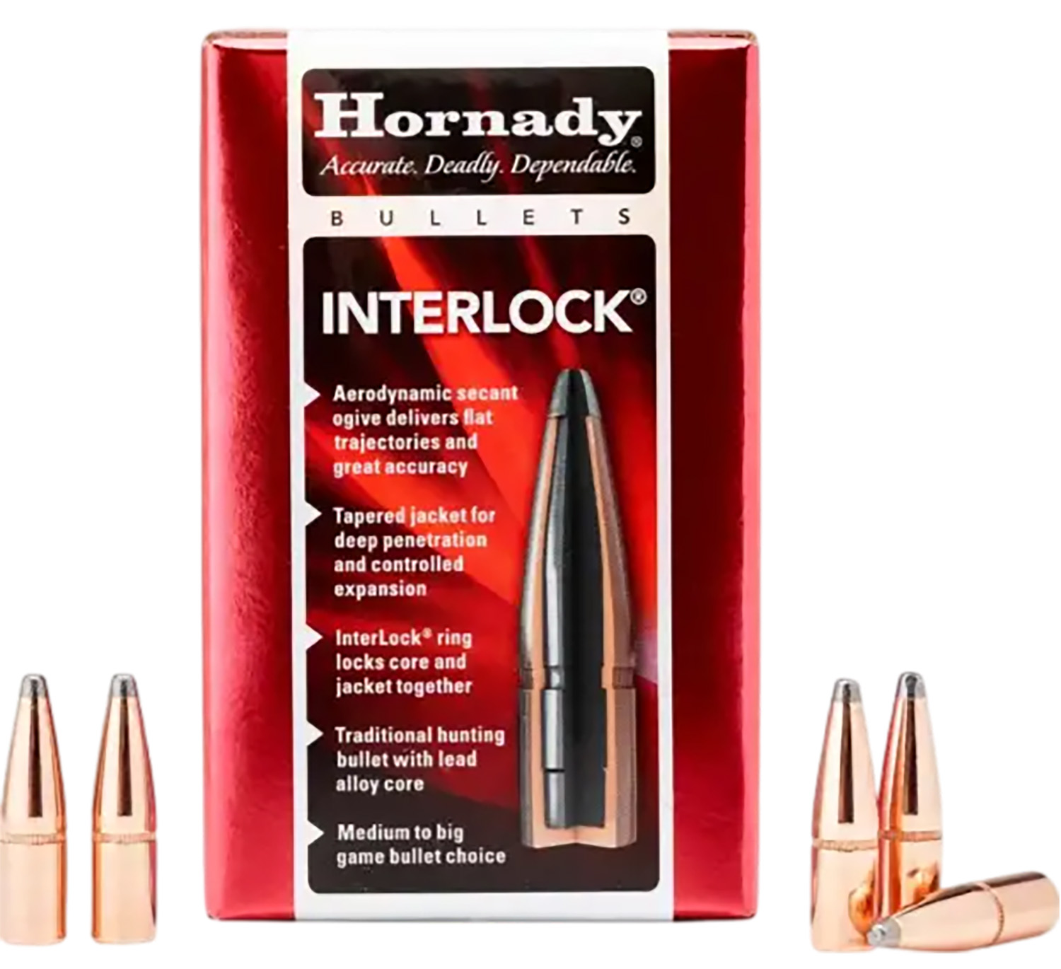 Hornady InterLock Bullets .405 cal .411" 300 gr SP 50-ct-090255410518