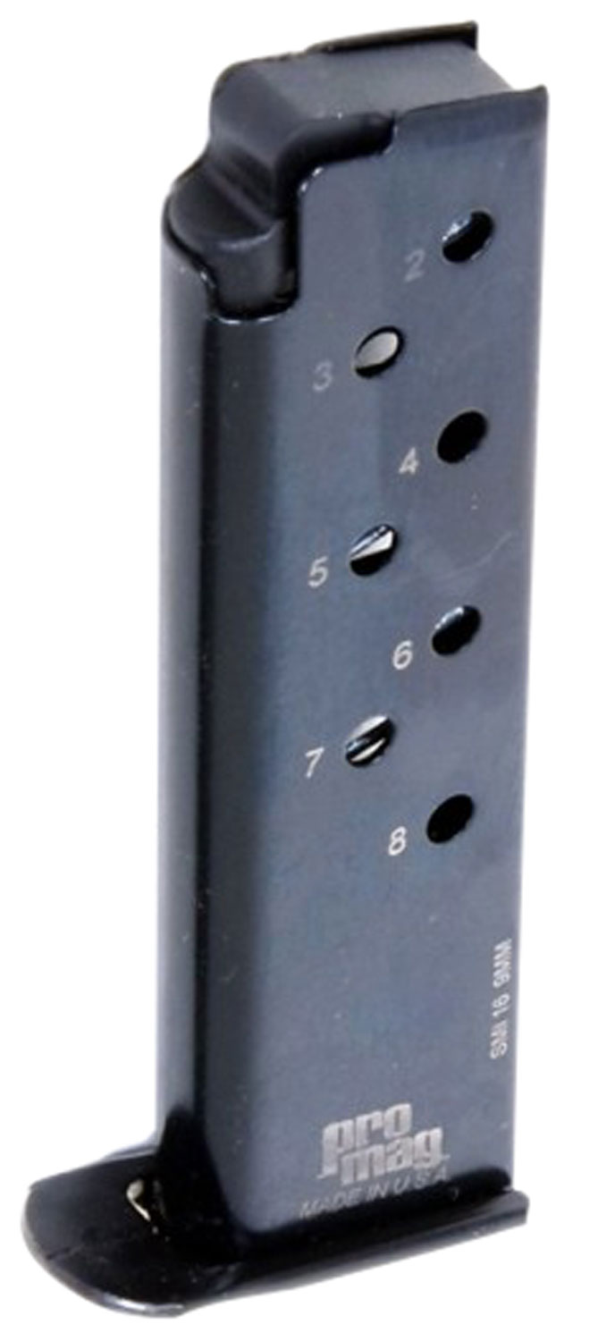 ProMag SMI 16 Magazine 9mm Luger 8rd Blued Steel for S&W Model 39