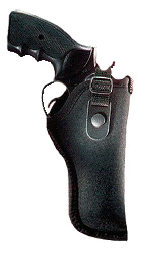 Uncle Mike's 21034C GunMate Hip Holster OWB Size 34 Black Tri-Laminate Belt Loop Fits Med/Lg Revolver Fits 4-6.50