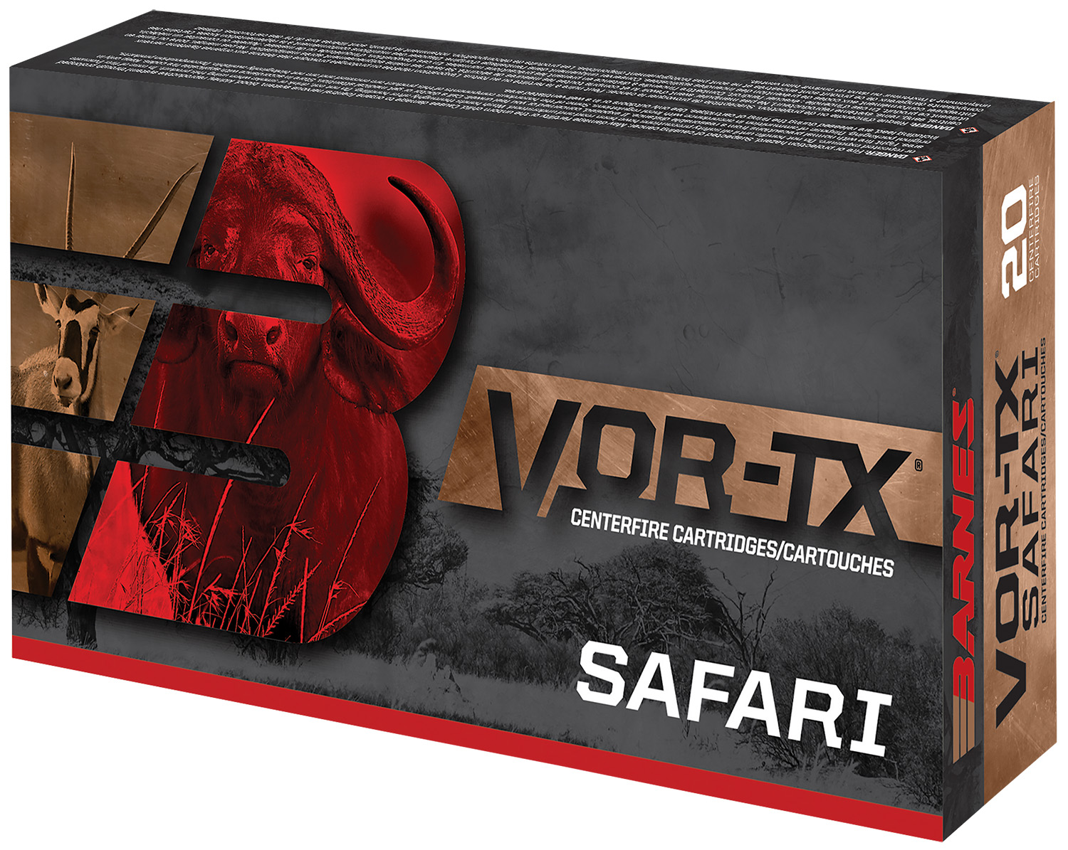 Barnes 22030 VOR-TX Safari 470 Nitro Express 500gr TSX 20/Box