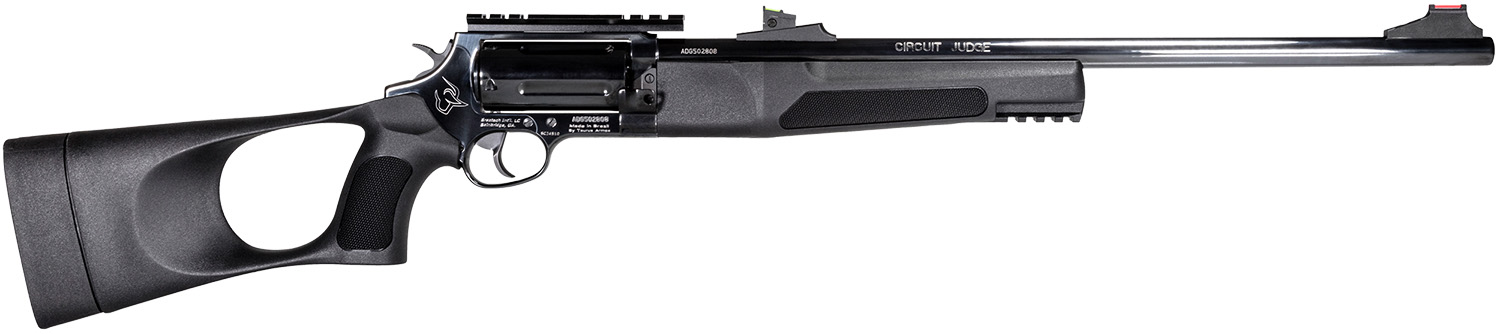 Rossi SCJT4510 Circuit Judge  45 Colt (LC) Caliber or 410 Gauge with 5rd Capacity, 18.50 Barrel, Matte Black Metal Finish & Black Fixed Thumbhole Stock Right Hand (Full Size)