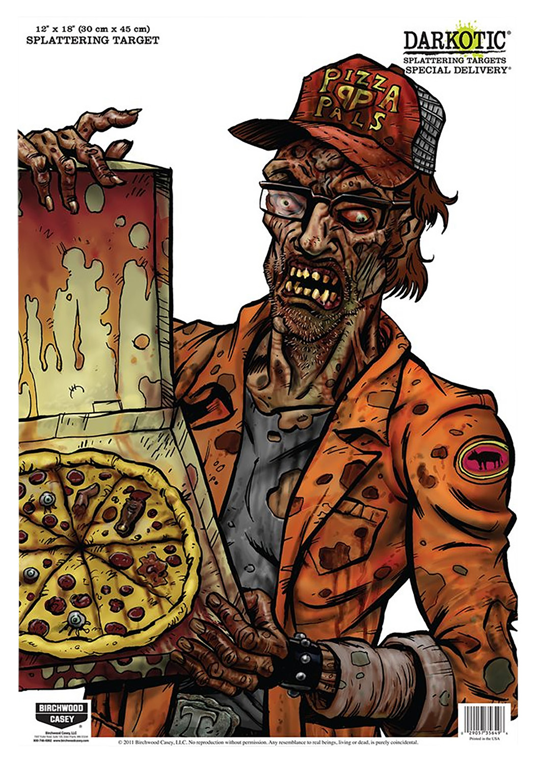 Birchwood Casey Darkotic/Zombie Dirty Bird Target 12"X18" Special Delivery - Birchwood Casey - 12" X 18"