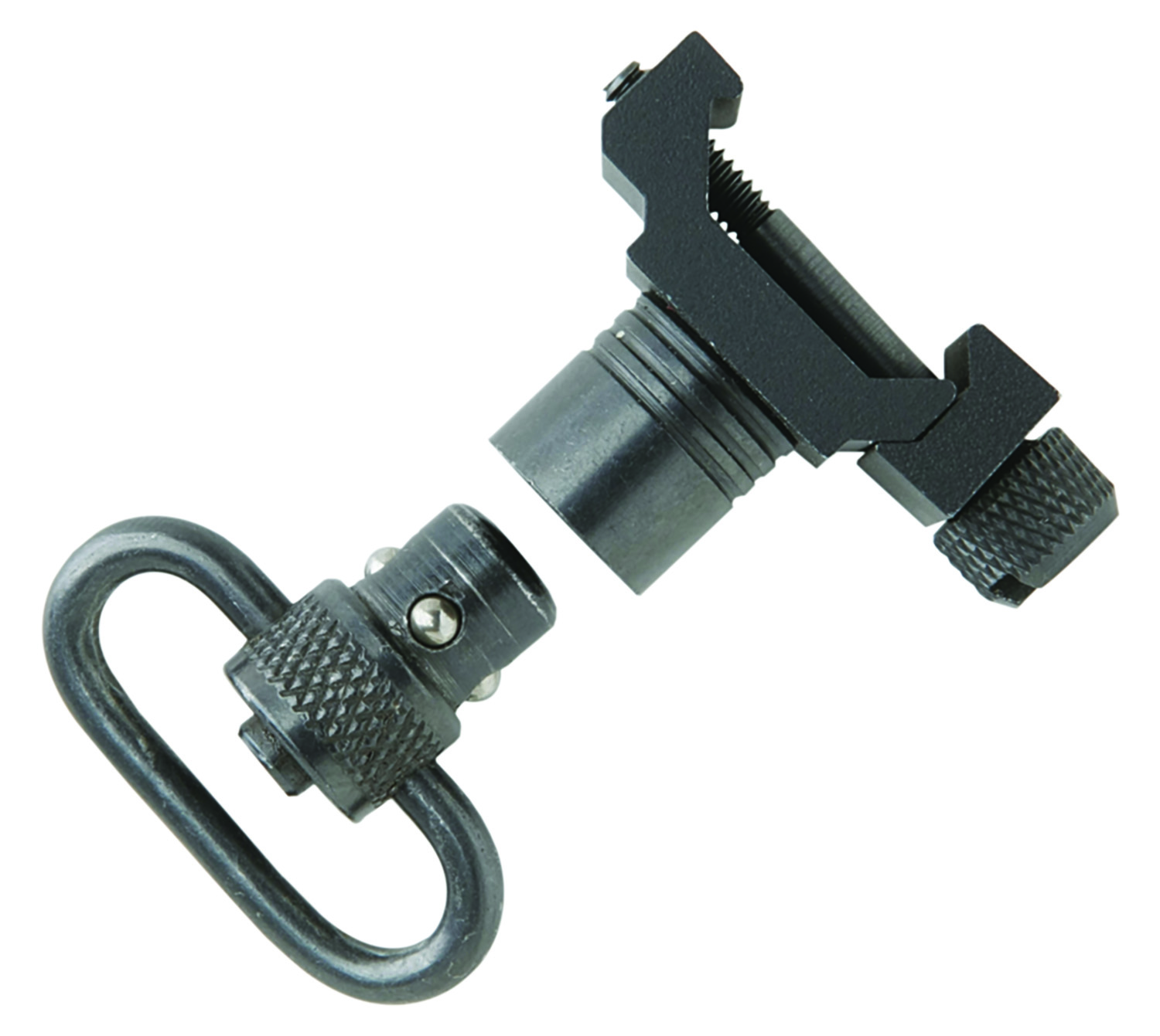 Uncle Mike's 21101 Quick Detach Swivel Set made of Steel with Black... - Uncle Mike's - 1"