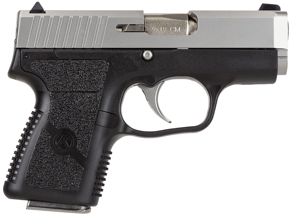 Kahr Arms CM9093 CM9  9mm Luger 6+1, 3.10 Stainless Steel Barrel, Matte Serrated Stainless Steel Slide, Black Polymer Frame, Black Textured Polymer Grip, No Safety, Right Hand