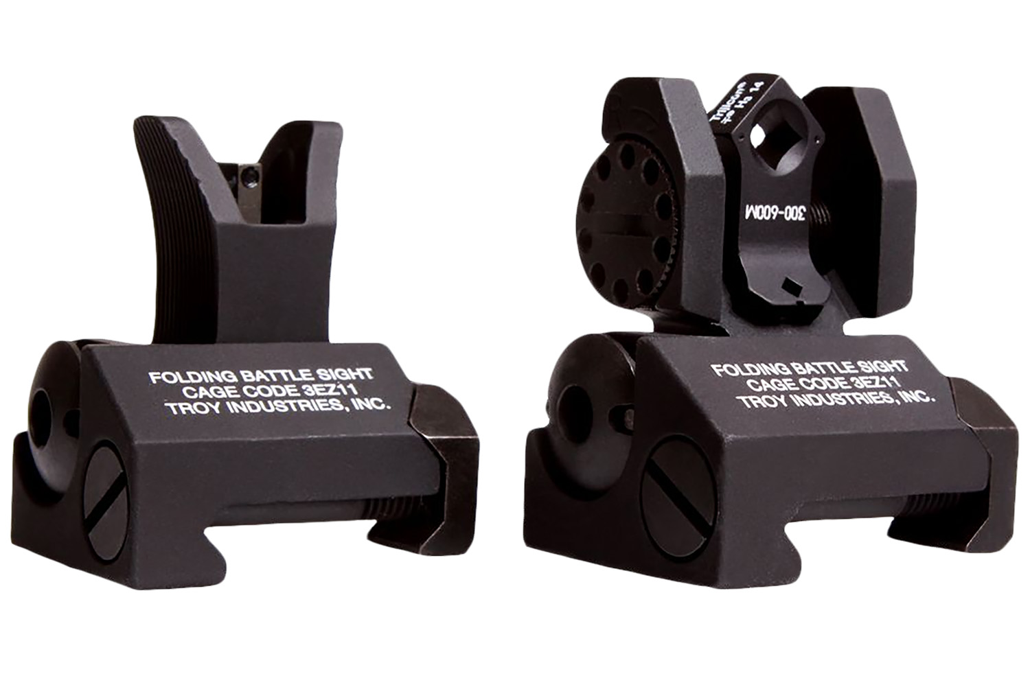 Troy SSIGMCMSTBT01 Tritium Micro BattleSight Set M4 Front & Dioptic Rear