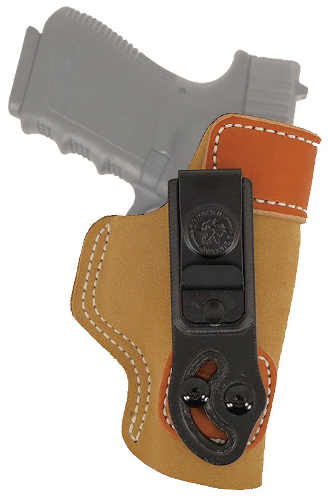 DeSantis 106NAE1Z0 Sof-Tuck IWB Holster Tan Leather for Glock 26/27 RH
