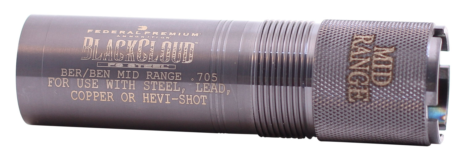 Carlson's Choke Tubes 12 Gauge Mid Range, Titanium Coated, Beretta Benelli Waterfowl Choke Tube, Black Cloud 9002