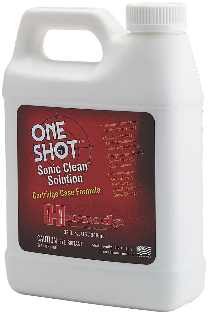 Hornady 043360 One Shot Sonic Clean Against Grease Dust Oil 32 oz Bottle-img-0
