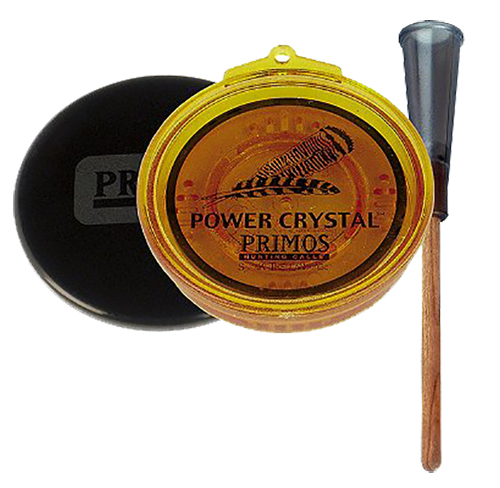 Primos 217 Power Crystal Turkey Friction Call Hen Sounds Attracts Turkeys Multi Color Crystal/Wood