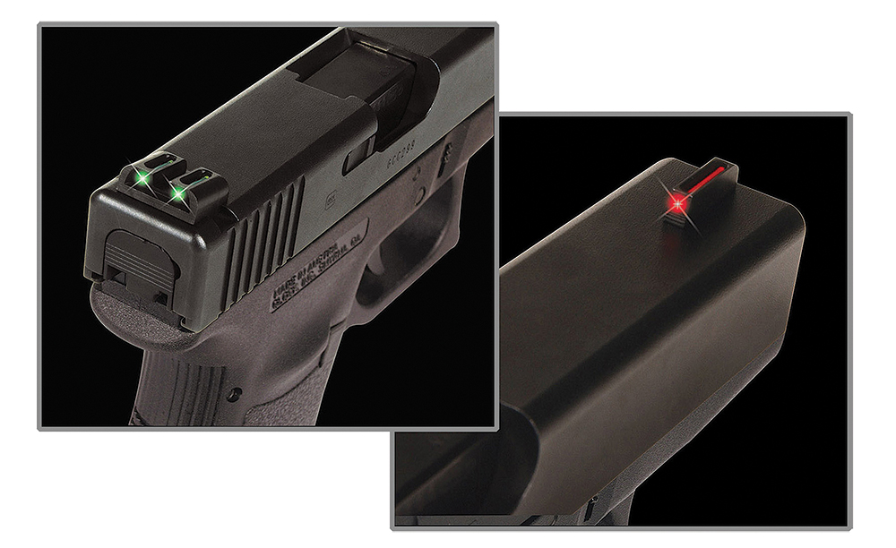 TRUGLO Brite-Site Fiber Optic Red Rear Green Sig #8 Handgun Sights TG131S1