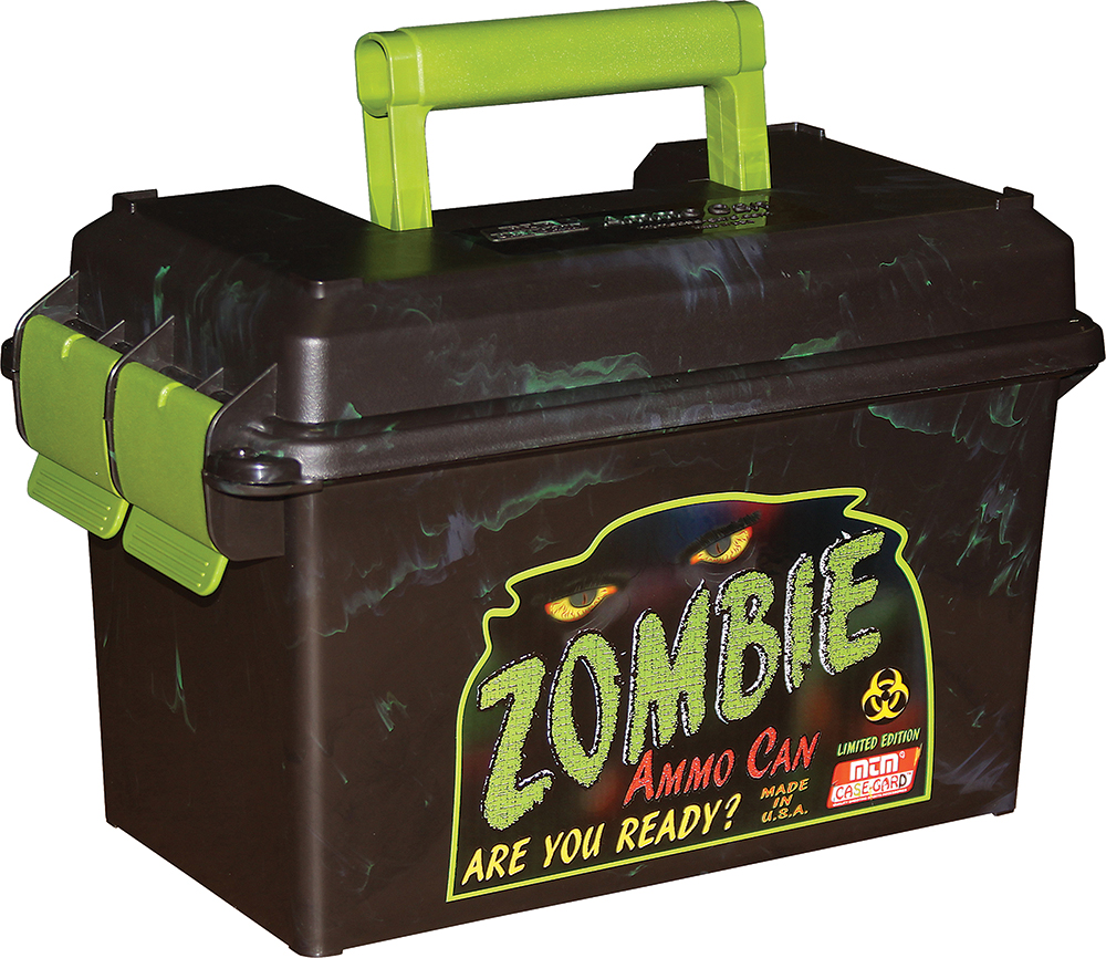 MTM Case-Gard AC50Z Ammo Can 50Cal Rifle Black w/Zombie Green Accents...