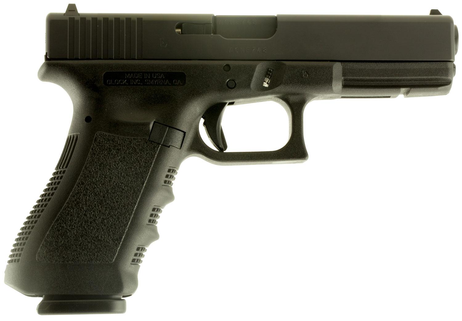 Glock UI1750203 G17 Gen3 9mm Luger 17+1 4.48" Black Steel Barrel, Matte...-img-0