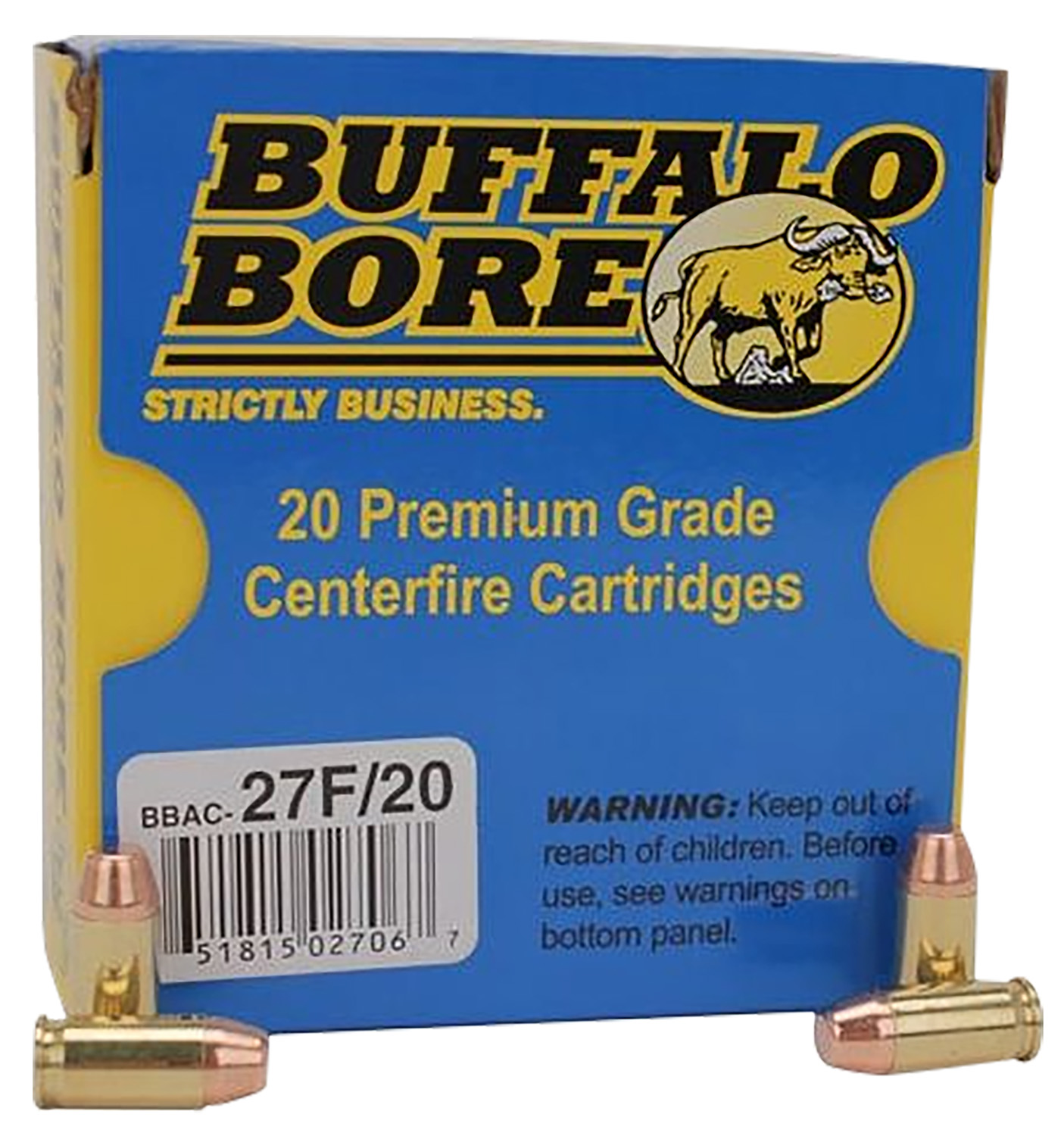 Buffalo Bore Ammunition 27F Standard Pressure Strictly Business 380Acp 95Gr