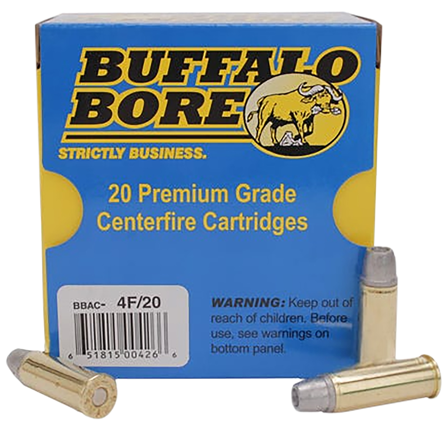Buffalo Bore 4F20 44 Rem Mag +P 240gr Hollow Point Ammo 20 Rounds