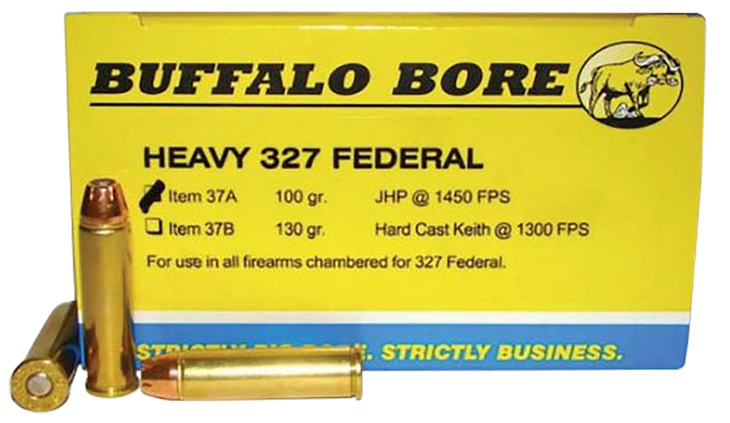 Buffalo Bore 37A20 327 Federal Mag 100gr JHP Ammo 20 Rounds