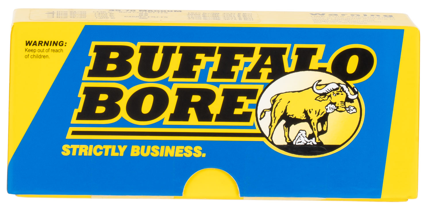 Buffalo Bore 8B20 Lever Gun Strictly Business .45-70 Government 405gr Semi Jacketed Flat Point Ammo