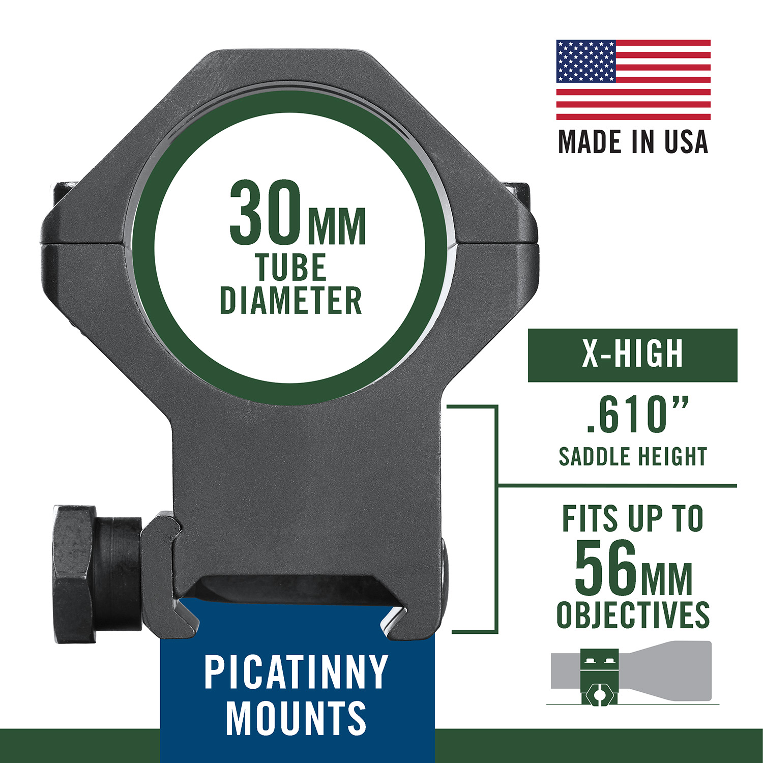 Weaver Six-Hole Picatinny 99695 – Superb 30mm Scope Rings 8 Weaver Six-Hole Picatinny 99695 detail view